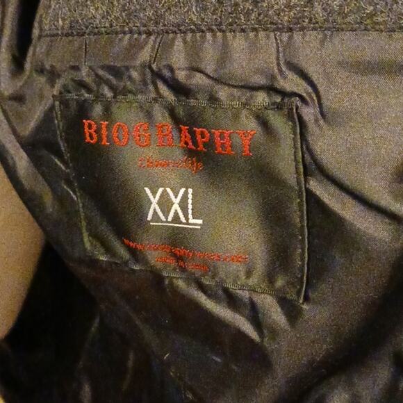 Y2K Wool Style Wrap Coat XXL GRAY Oversized Buttons Punk Goth Whimsigoth Retro⁹ - Picture 15 of 16